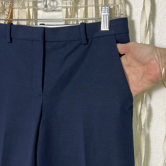 Theory Navy NWOT Tailored Stretch Trouser Size 2 - Picture 2 of 10